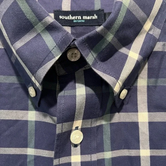 Southern Marsh men’s button down long sleeve shirt size Large - Picture 5 of 9